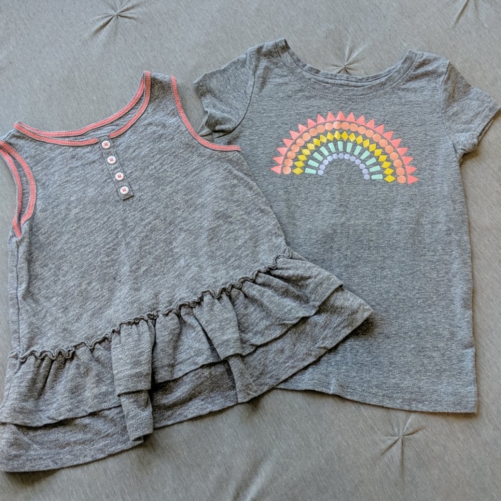 Toddler Girls Tee & Tank Bundle (3T)